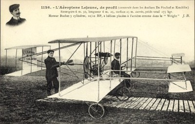 Postcard L'Aeroplane Lejeune, de profil - 4708878
