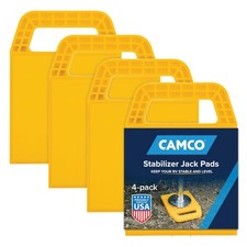Camco RV Stabilizer Jack Pads 62 Inch Solid Base for Uneven Ground Stability