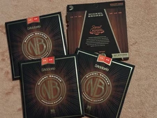 D'Addario Acoustic Guitar Strings Nickel Bronze 13-56 - 4 SETS