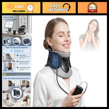Cervical Neck Stretcher with Air Pump - Adjustable Traction Device for Pain Reli