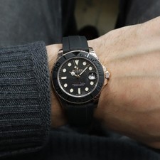 2020s New Rolex 268655 Yacht Master 37mm 18K Rose Gold Oysterflex Midsize Watch 2