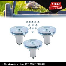52" 51537200 51528000 Deck Spindle Assembly w/Pulley For Gravely Ariens 3 Pack
