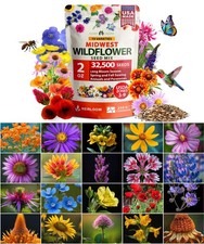 Midwest Wildflower Seeds 2oz 15 Varieties Annual Perennial Open Pollinated 153.44 per gallon