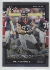 2017 Panini Donruss Press Proof Silver 3/100 CJ Fiedorowicz #182 ex1
