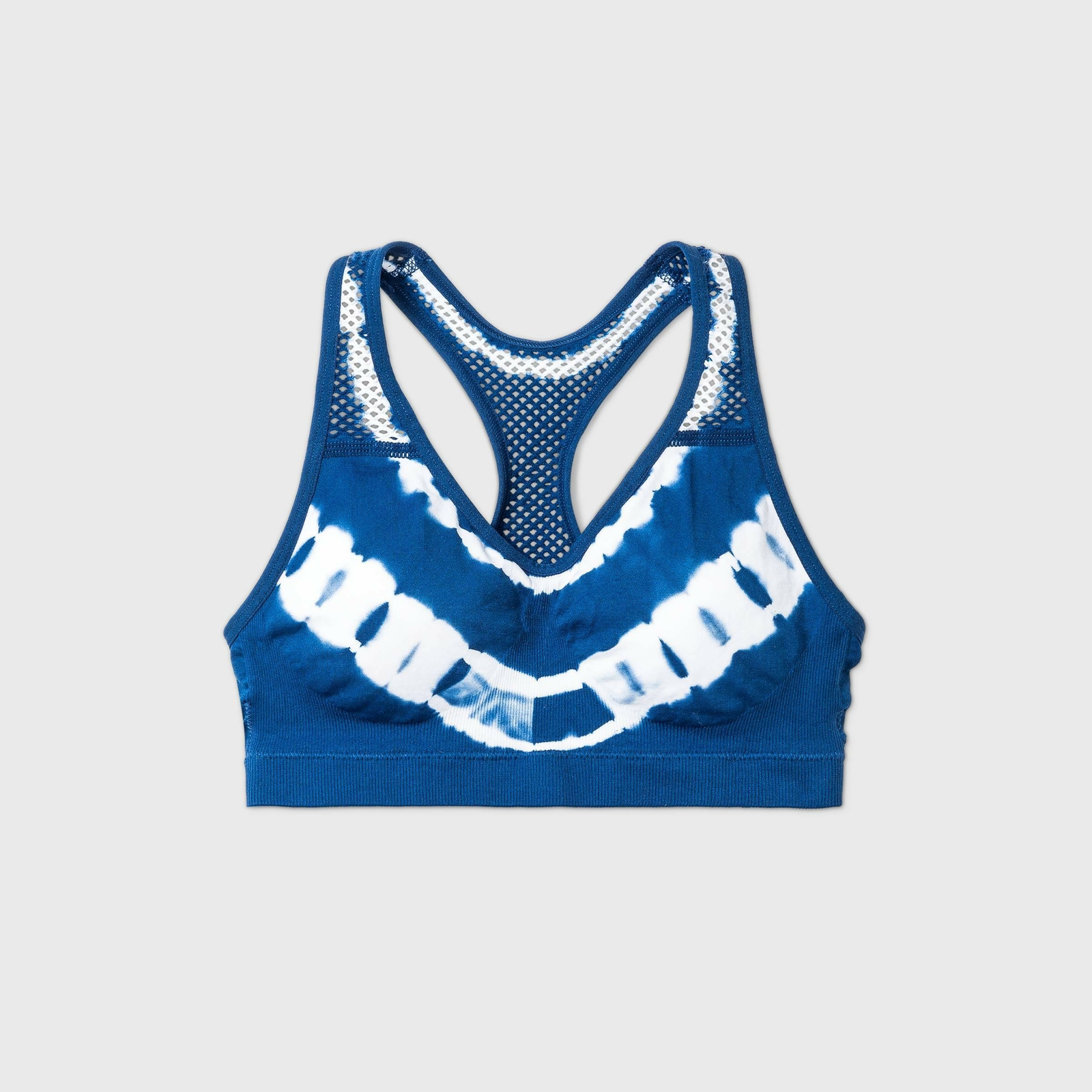 Large - Maidenform Girls Tie-Dye Sports Bra - Blue