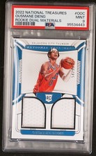 2022-23 National Treasures /99 Ousmane Dieng Rookie Materials PSA 9