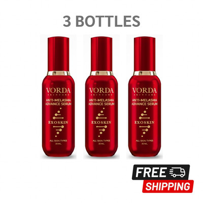 3x Vorda Red Therapie Serum Luxury Nourish Aura Smooth Radient Beauty Skin 30ml