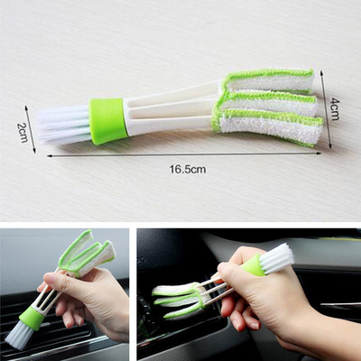 Double-Head Clean Brush Indoor Air-condition Outlet Window Care Cleaning Tool