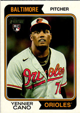2023 Topps Heritage High Number Yennier Cano Rookie #527 Baltimore Orioles    