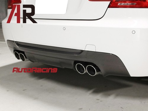 3D Style Carbon Fiber Rear Diffuser 2007-2013 BMW E92 3 Series M-Tech M Sport - Picture 2 of 2