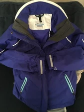 COLUMBIA Bugaboo Omni-tech Blue Jacket w Outgrown Internal Sleeve 10/12 Unisex