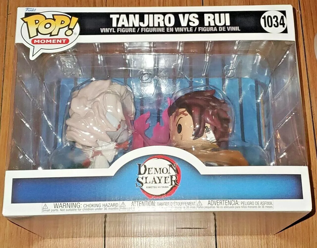 Funko Pop moment Tanjiro vs Rui Demon Slayer 1034