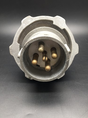 Wilco Clipsal WMP563 Straight Plug 5 Pin 63A Round Metal Clad Aluminium 500VAC - Picture 5 of 6