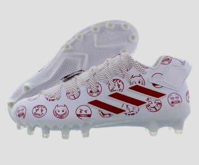 New Mens Adidas Freak 22 Big Mood DSG SM Football Cleats Sz 8.5 White Red GZ6901