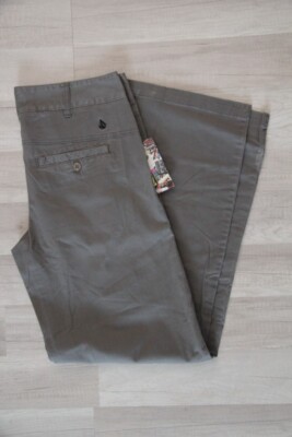 Original VOLCOM For the Record Hose Grau Gr: 38 Fr Neu