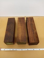 Three Blocks Of Goncalo Alves For Turning Blanks Or Knife Scales...