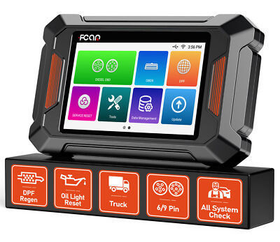 FCAR F802 OBD2 Scanner Heavy Duty Truck DPF Regen Full Systems Diesel Diagnostic
