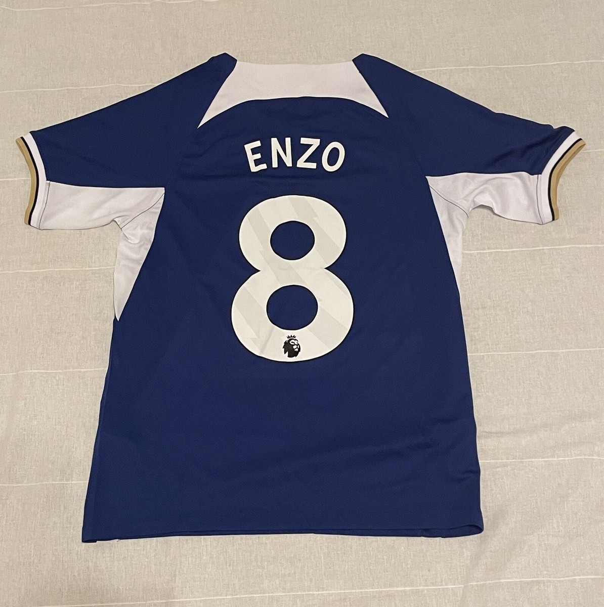Nike Enzo Fernandez Chelsea Home Blue Jersey Size Adult Small #8