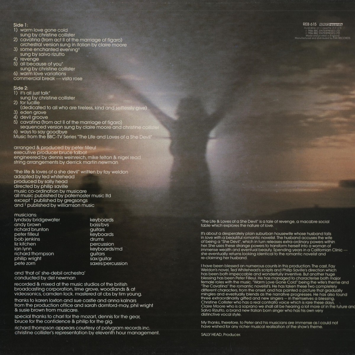 Peter Filleul The Life And Loves Of A She Devil BBC Records – REB 615 Vinyl  LP