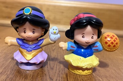 Fisher Price Little People Disney Princess Jasmine Snow White Figures