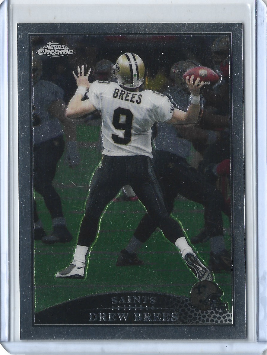 2009 Topps Chrome Drew Brees Card #TC26 🏈🔥Future HOF'er🔥🏈