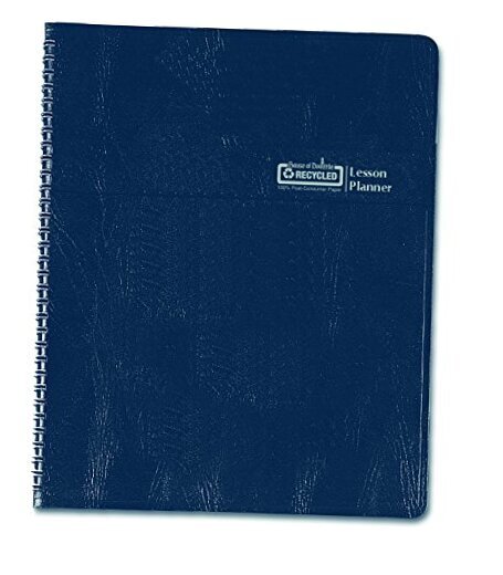 Blue, 8.5 x 11 Inch (HOD51007), Blue/White Lesson Planner