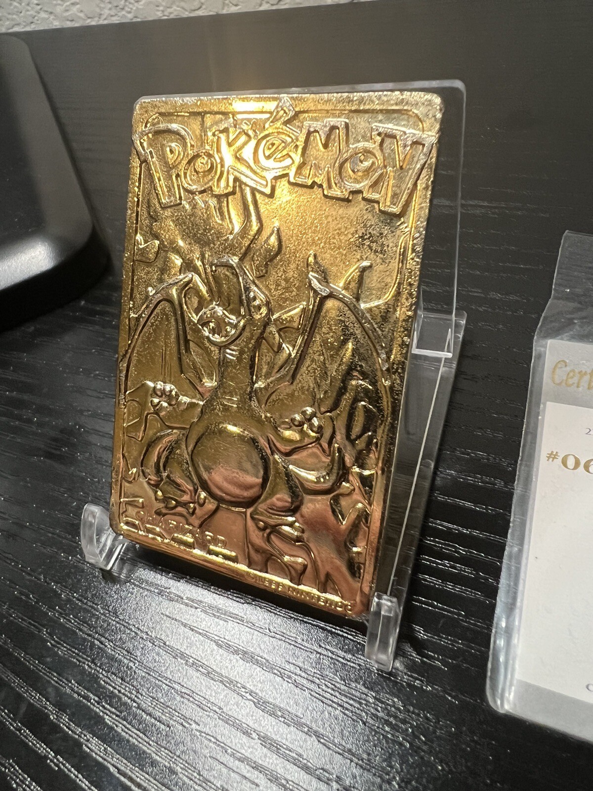 23k Gold Plated 1999 Burger King Pokémon Charizard Trading Card - Picture 2 of 4