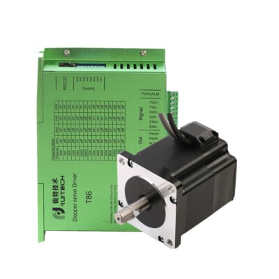 Rtelligent T86+86A4EC 4NM Nema 34 Closed Loop Stepper Motor Driver Kit