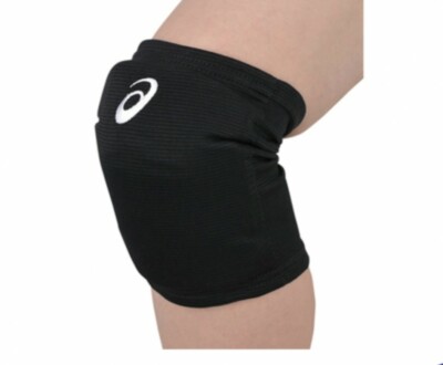 ASICS Japan Volleyball Knee Supporter Support Pad Black White 3053A151 Size:M