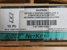 Panduit - NK2FNIW - NetKey 2 Position Faceplate C - BOX of 10 - NEW