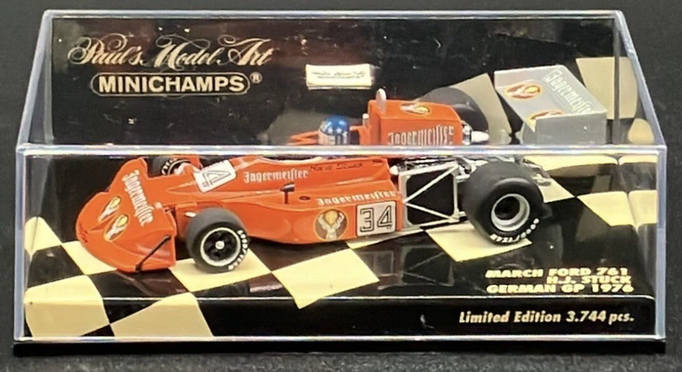 Minichamps 1/43 March Ford 761 German GP 1976 H. J. Stuck 430760034 - Image 3 of 4