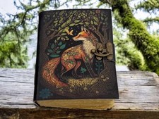 Handmade Leather Journal Vintage Writing Notebook with Lock for Gifts