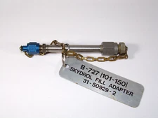 B-727 (101-150) Skydrol Hydraulic Fill Adapter 31-50929-2. AN to MS adapter.
