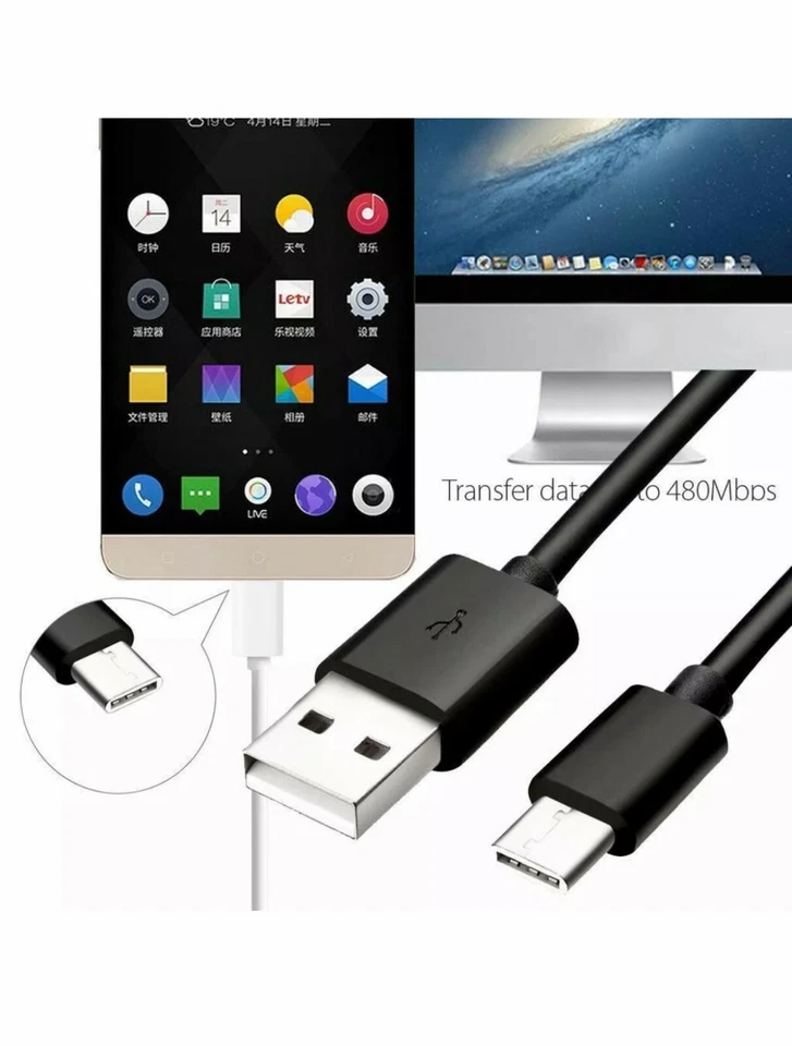 20x 6FT OEM Type C Fast Charge Cable Cord Charging Charger USB-C Samsung LG - Image 3 of 4