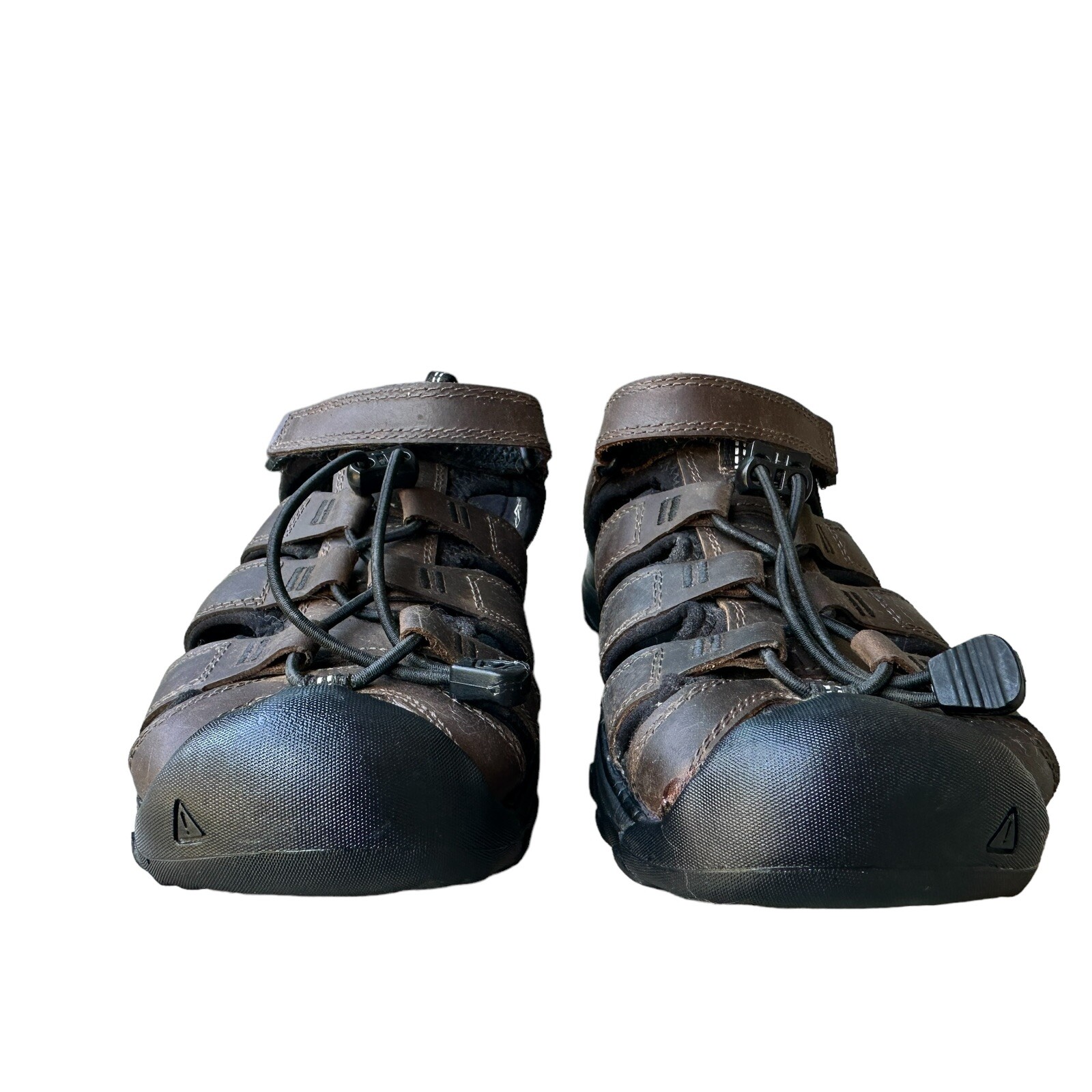 Sandali KEEN Whisper pelle uomo giovane marrone scuro taglia 5 outdoor escursionismo