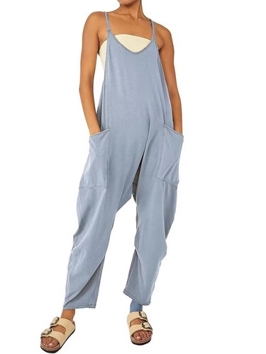 Womens Baggy Jumpsuit Overalls Dungarees Tops Ladies Playsuit Loose  Trousers | eBay