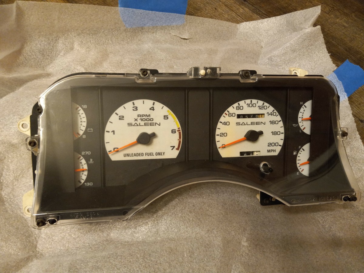 1990-93 MUSTANG LX GT 200 MPH Saleen Cobra SPEEDOMETER GAUGE