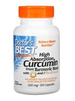 Doctor's Best Kurkumin Mit Hoher Absorption, 500 Mg, 120 Kapseln