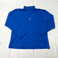 Spyder Blue Long Sleeve Mock-Neck 1/4 Zip Sweater Women's Size Medium