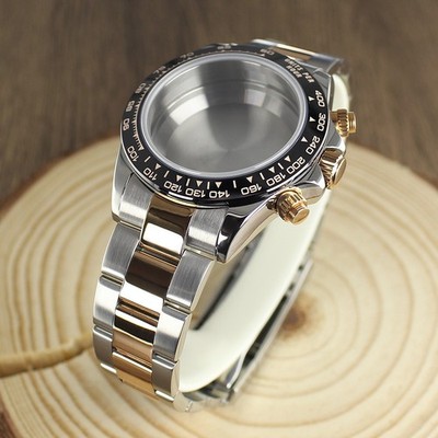 Saphir ändern Daytona Mod 39mm Uhrengehäuse Armband 316L Stahl für Seiko VK63