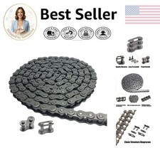 High-Strength 5FT Roller Chain - 2100 lb Load Capacity for Scooters Mini Bikes