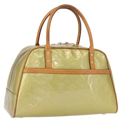 LOUIS VUITTON Monogram Vernis Tompkins Square Bag Gris M91150 LV Auth ep12776