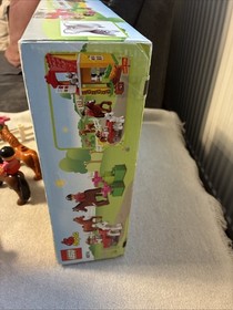 LEGO DUPLO 4974 LEGO VILLE * Equestrian Farm with 2 Figures, 1 Cat + 3 Horses with Original Box *EXCELLENT*