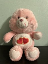 Vintage 1983 Kenner Care Bear- Love-A-Lot Bear 13" Plush