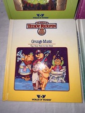 Vintage Teddy Ruxpin Books Lot 4 Worlds of Wonder 1980s