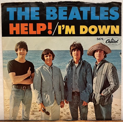 VG+ Rock 45 THE BEATLES Help! / I'm Down CAPITOL w/ PICTURE SLEEVE