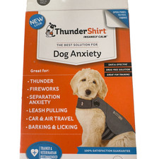 Thunder Shirt Anxiety Relief for Dogs Grey XL Lighting Calming Relax Preasure