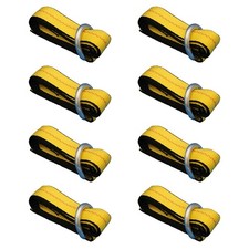 8 Car Hauler Lasso Wheel Tie Down Straps 8 Wd-ring For Tow Dolly Tow Truck