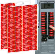 Circuit Breaker Box Label 0.5X1.5" Electric Fuse Panel Box Identification Labels