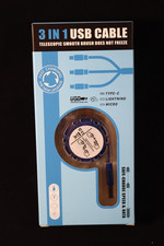 3 in 1 USB Cable Charger Type C, Fast, Micro Copper Wire Fast Charging NEW